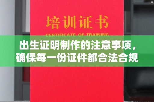开县出生证明制作的注意事项，确保每一份证件都合法合规