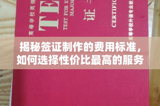 开县揭秘签证制作的费用标准，如何选择性价比最高的服务？
