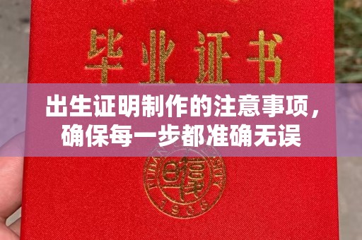 开县出生证明制作的注意事项，确保每一步都准确无误
